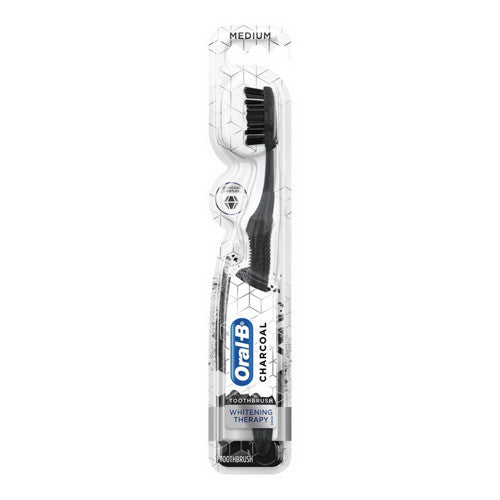 Oral B Charcoal Whitening Therapy Toothbrush, Medium, 1 Ea